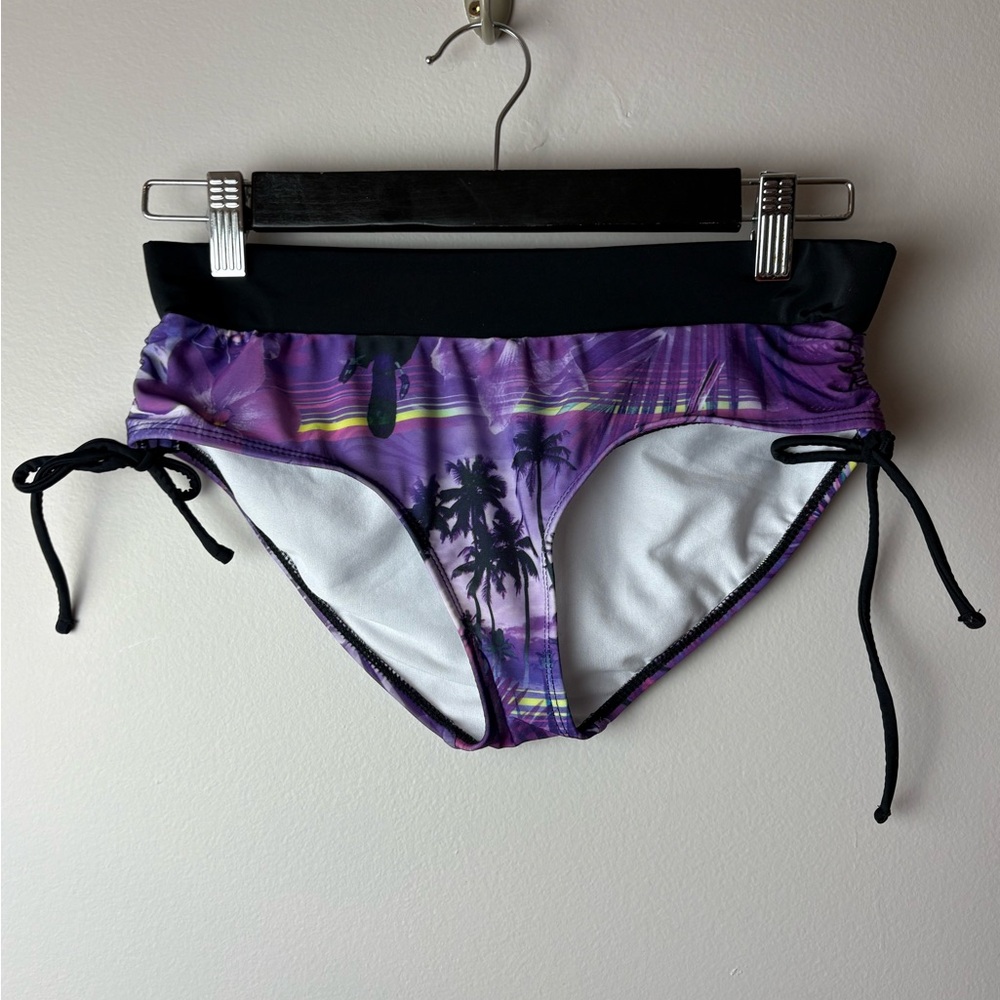 OP Purple and Black Bikini Bottom